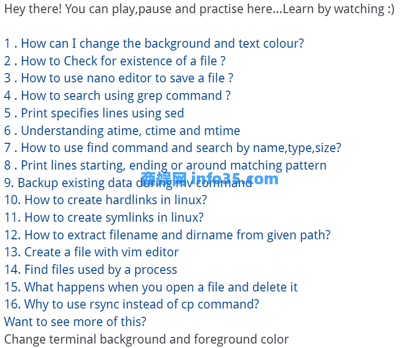 Webminal - Learn and Practise Linux online, Programming online