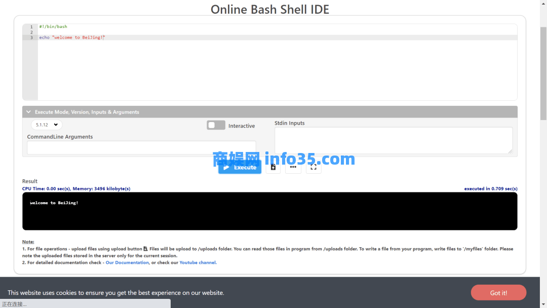 Test Bash Script Online - Online Bash Script Tester - Shell Scripting online