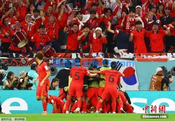 韩国队2比3败给加纳队,出线希望渐行渐远。