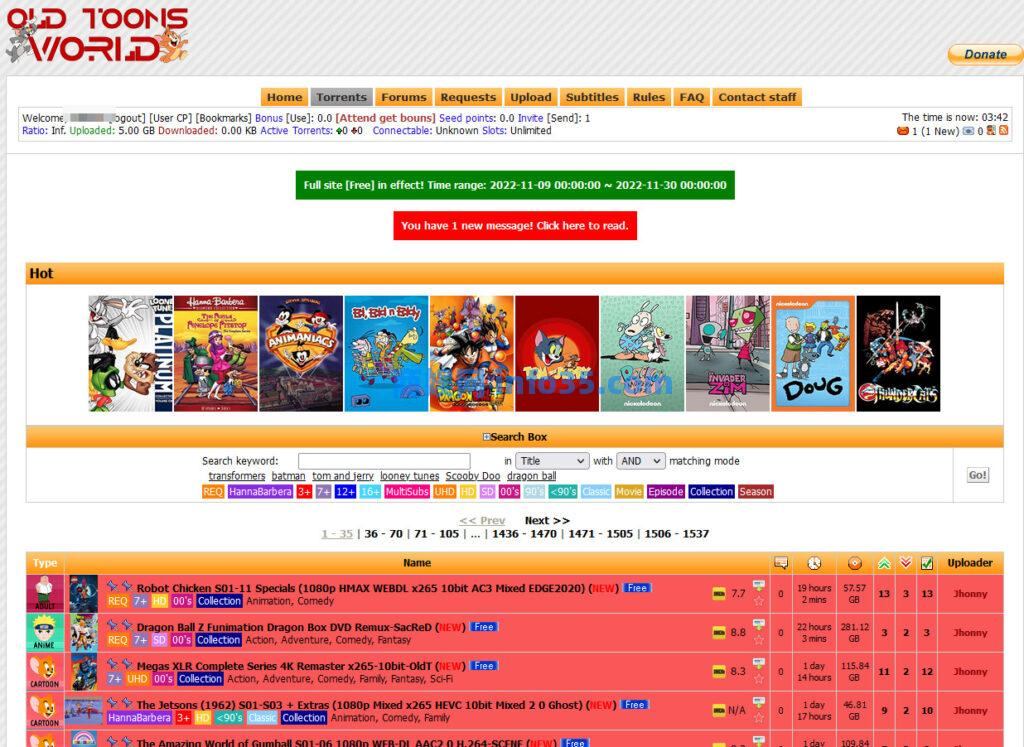 Old Toons World限时开放注册