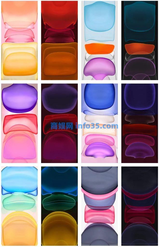iPhone 1-13自带壁纸合集百度网盘下载。