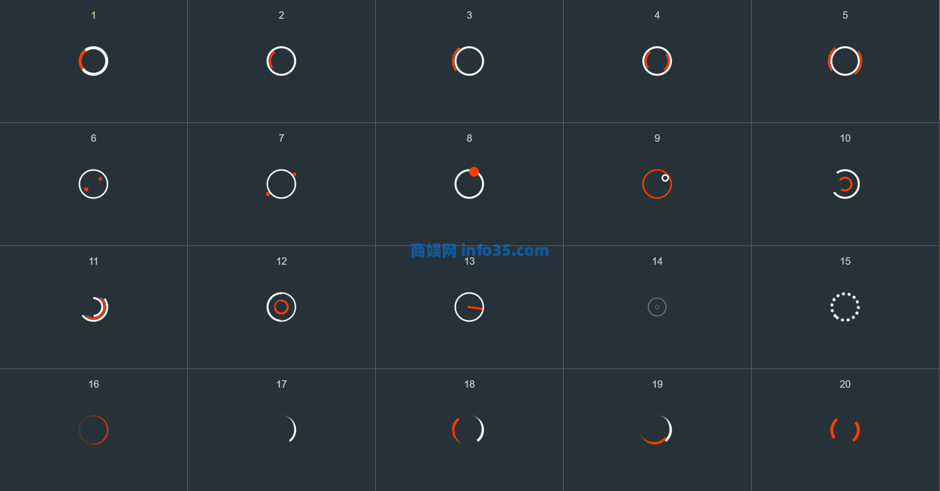 图片[1] - vue加载插件-纯css动画-内置92种效果 - 捕风阁