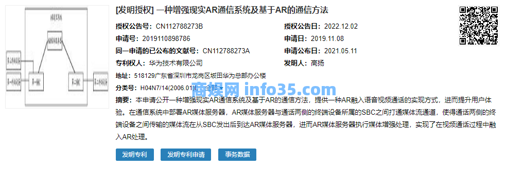 华为新专利可将 AR 融入视频通话让视频更真实。