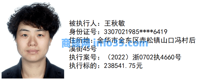 【曝光台】金华市婺城法院执行局新一期失信被执行人名单,速围观!