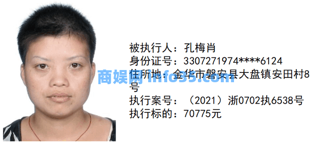 【曝光台】金华市婺城法院执行局新一期失信被执行人名单,速围观!