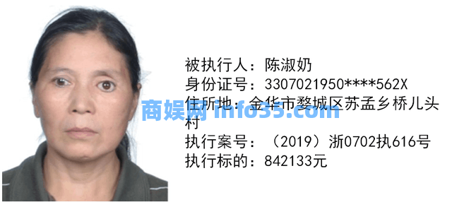 【曝光台】金华市婺城法院执行局新一期失信被执行人名单,速围观!