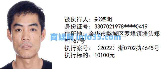 【曝光台】金华市婺城法院执行局新一期失信被执行人名单,速围观!