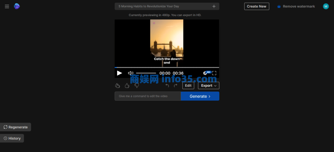 InVideo.AI帮你狠狠搞钱!仅需一个主题即可生成酷炫视频,专属对话框还能实现“人机互动”