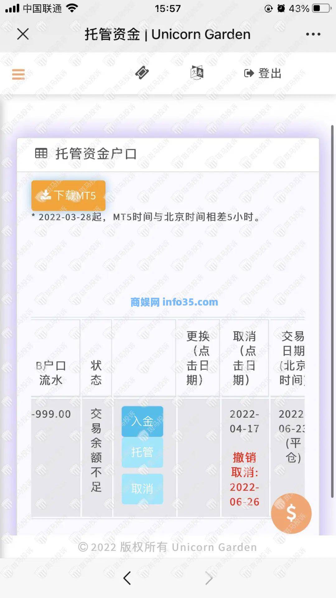红砖资管CAPX无法出金,TRFX分支资金盘即将沉沦!
