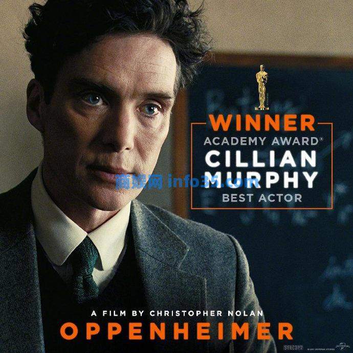 2024年第96届奥斯卡完整获奖名单揭晓！《奥本海默》获得最佳影片等7项大奖成最大赢家