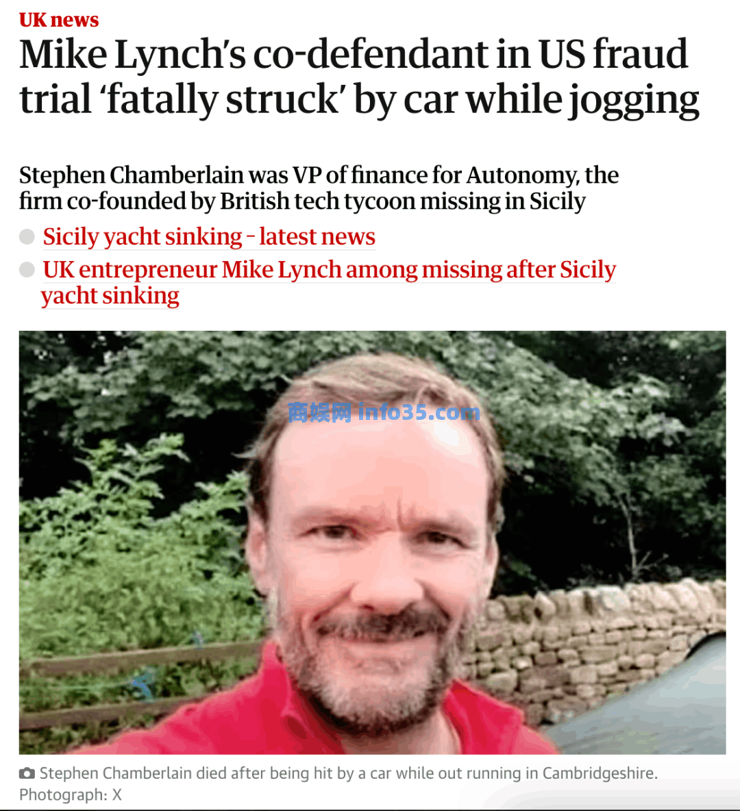 英国科技大佬迈克·林奇诈骗惠普110亿,几周后命丧豪华游艇。