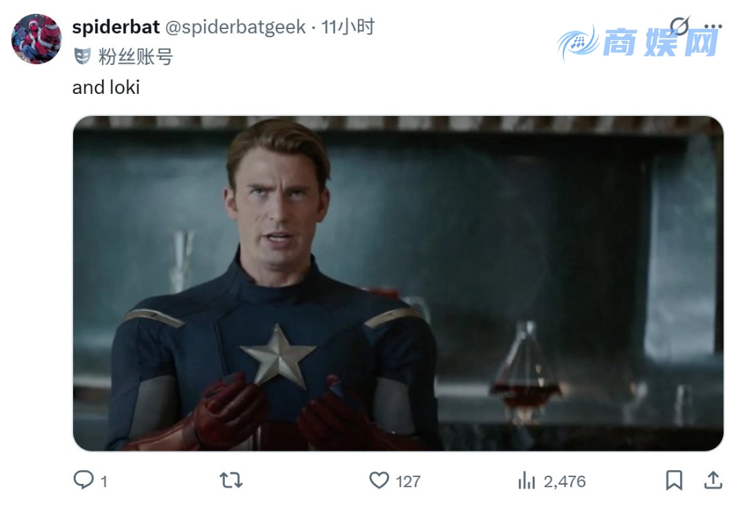 《复仇者联盟5》标志着克里斯·埃文斯将在MCU中第12次登场